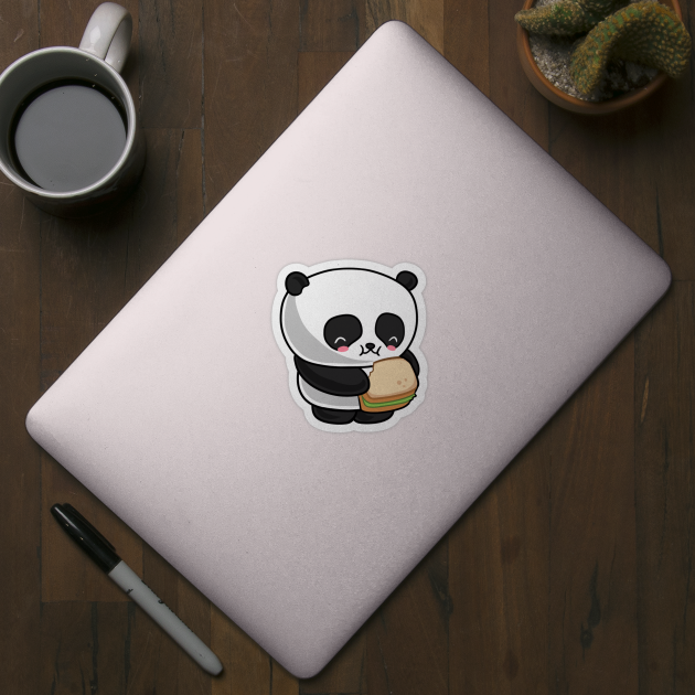 Kawaii panda eating by Japanese Designs